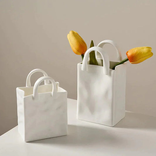 Vase Original en forme de Sac à main